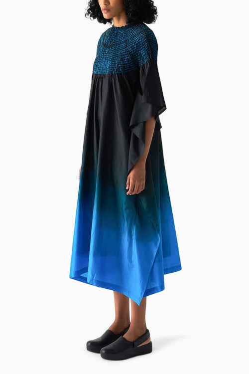 Methyl Blue Black Sector Kaftan