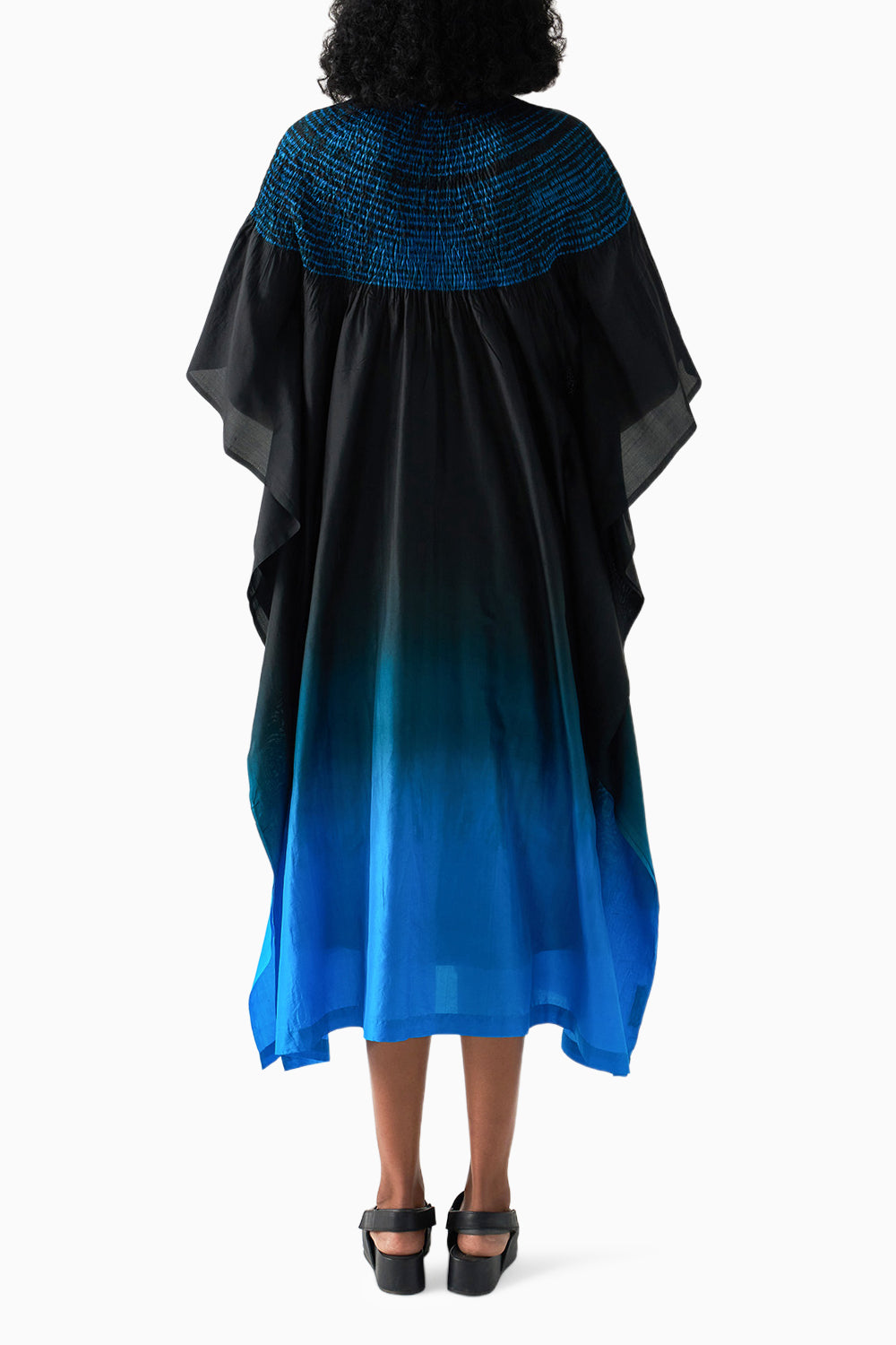 Methyl Blue Black Sector Kaftan