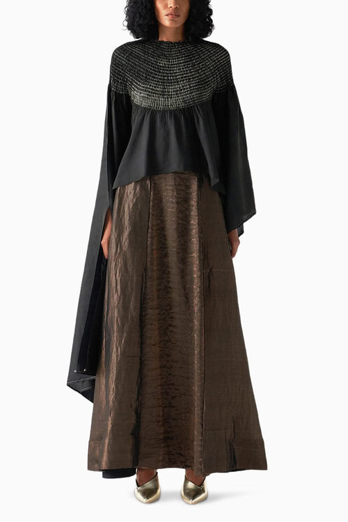 Black White Sector Drape