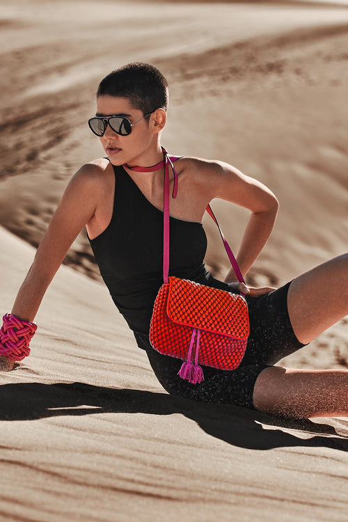 Amore Rosa Red Marrakesh Bag