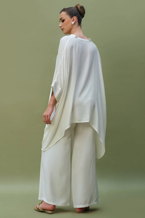 Nino White Top With Pants