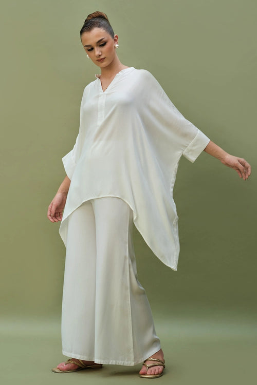 Nino White Top With Pants