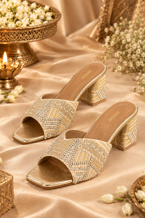 Desi Debutante Block Heels