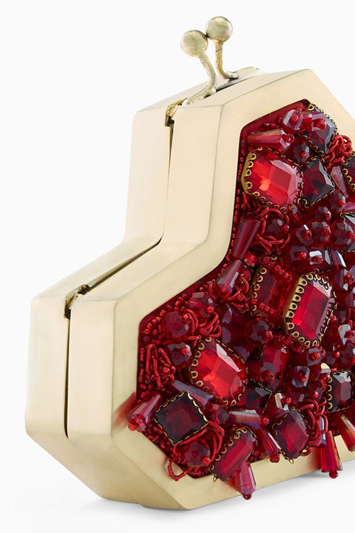 Scarlet Slingette Clutch