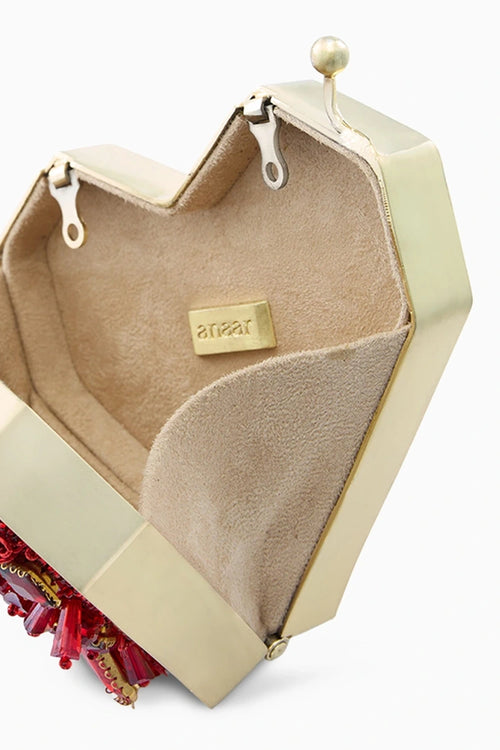 Scarlet Slingette Clutch