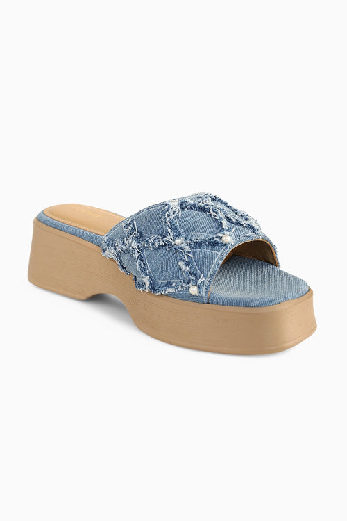 Blue Dahlia Sandals