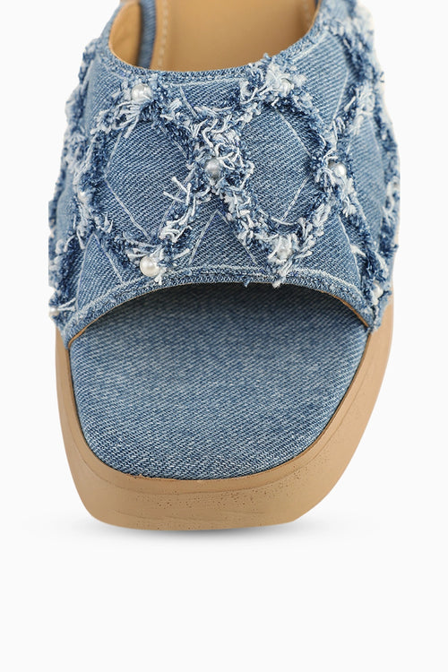 Blue Dahlia Sandals