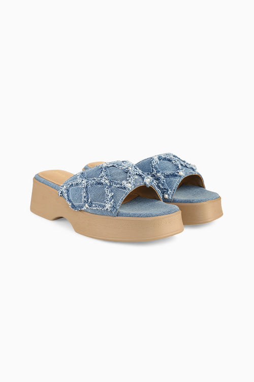 Blue Dahlia Sandals