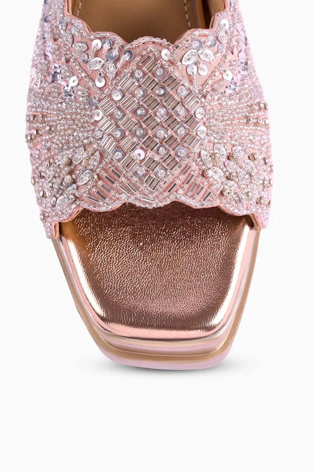 Leher Wedge Sandals