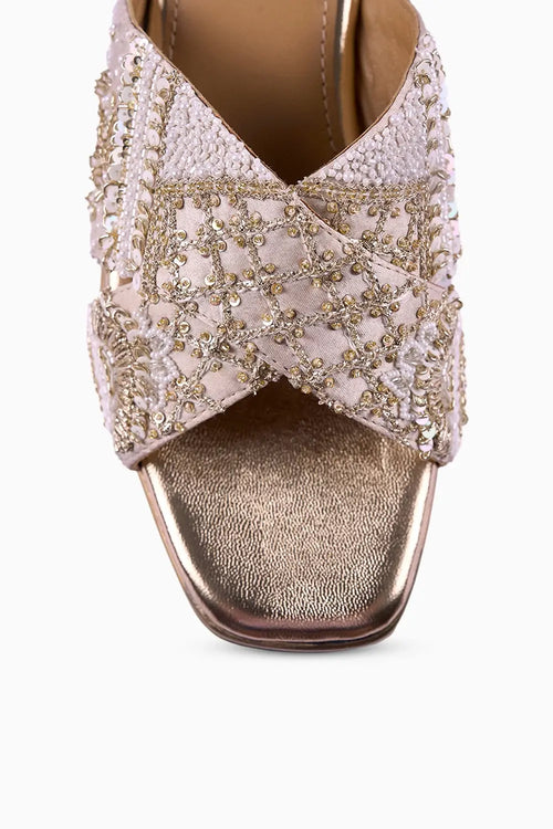 Gilded Age Wedge Sandals