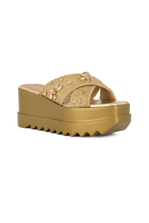 Shimmerville Wedge Sandals