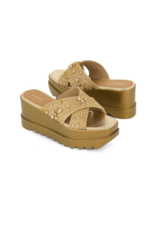 Shimmerville Wedge Sandals