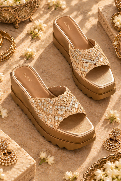 Naaz Wedge Sandals