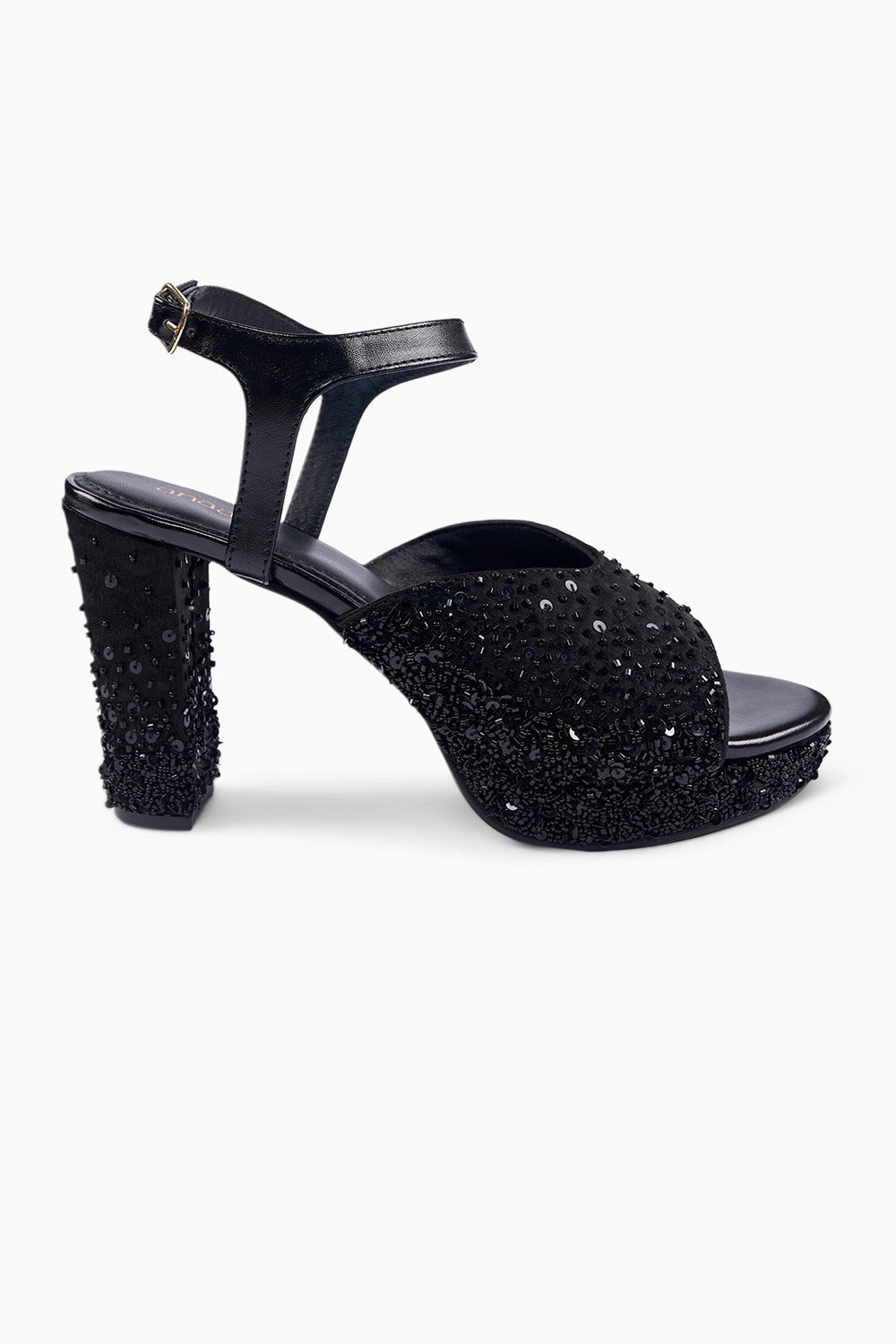 Black Tie Platform Sandals