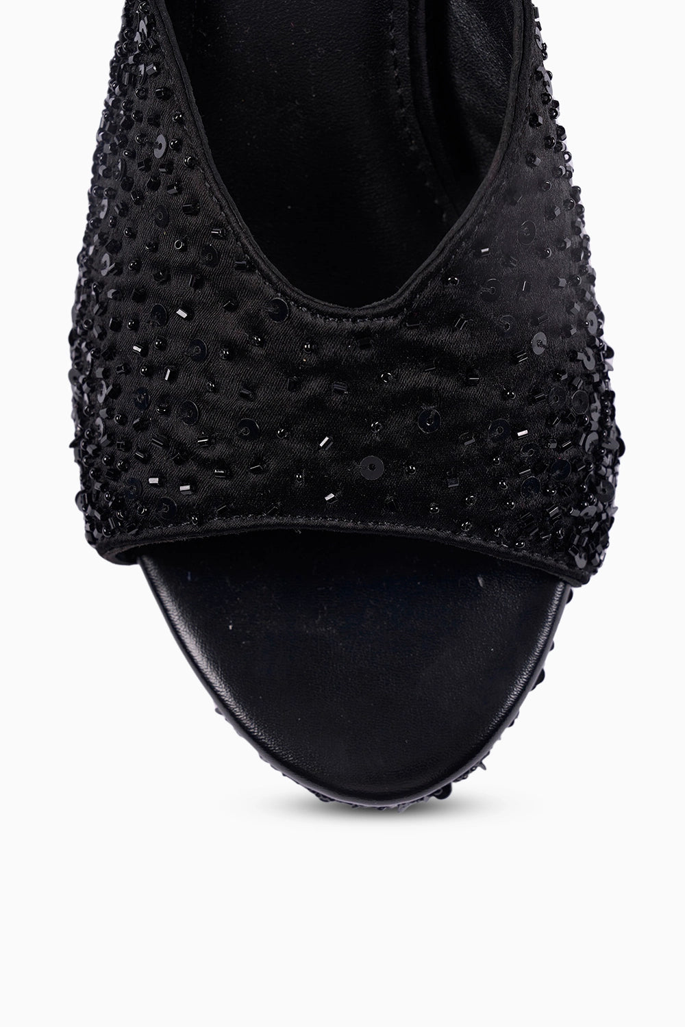 Black Tie Platform Sandals