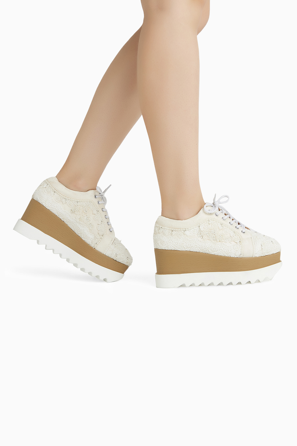 Audrey Signature Wedge Sneakers