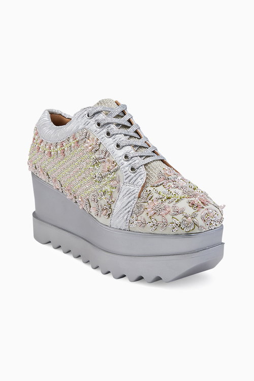Pista Rose Signature Wedge Sneakers