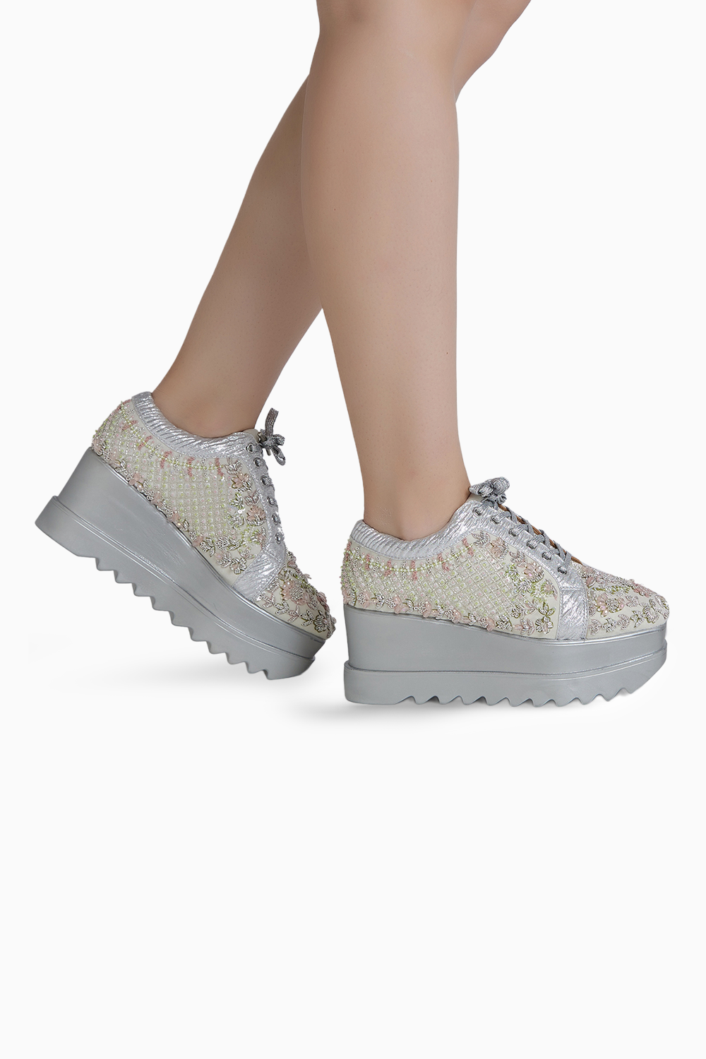 Pista Rose Signature Wedge Sneakers