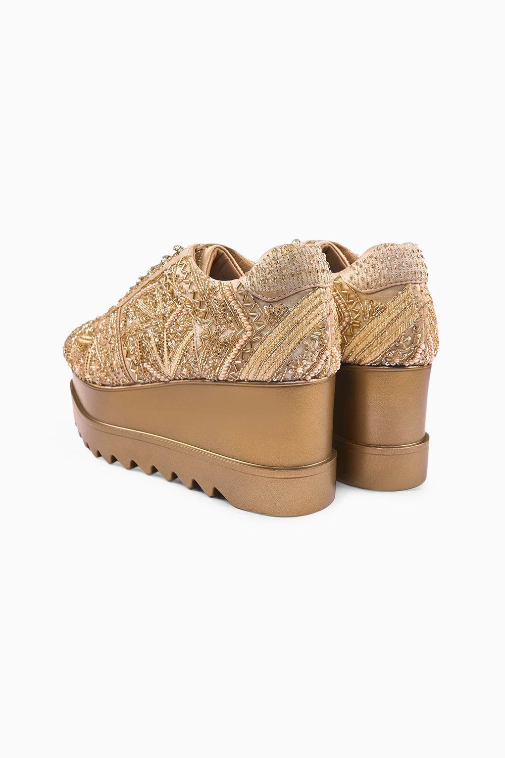 Sneak-o-gold Wedge Sneakers