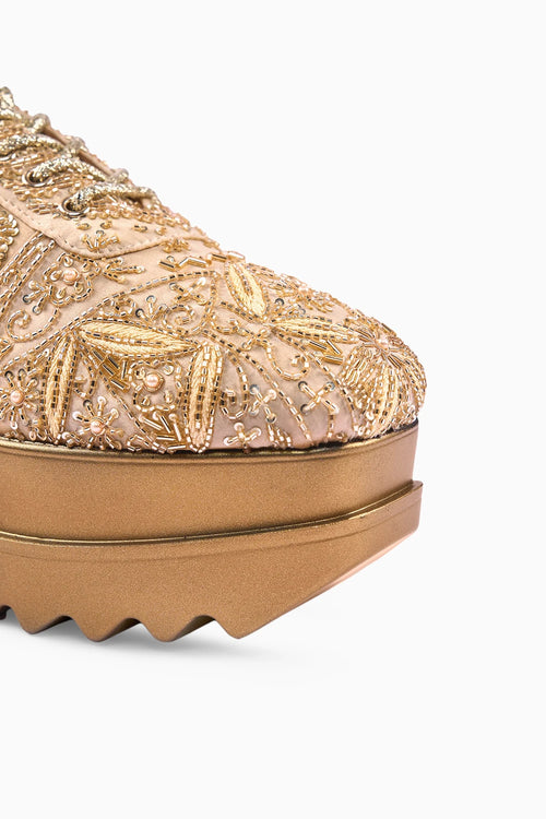 Sneak-o-gold Wedge Sneakers