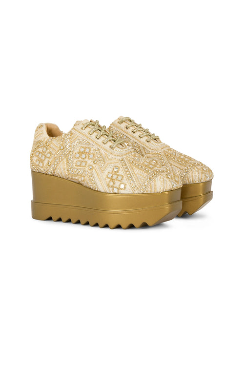 Band Baja Bling Wedge Sneakers