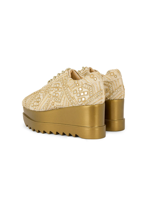 Band Baja Bling Wedge Sneakers