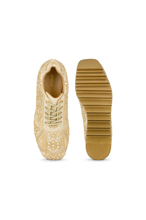 Band Baja Bling Wedge Sneakers