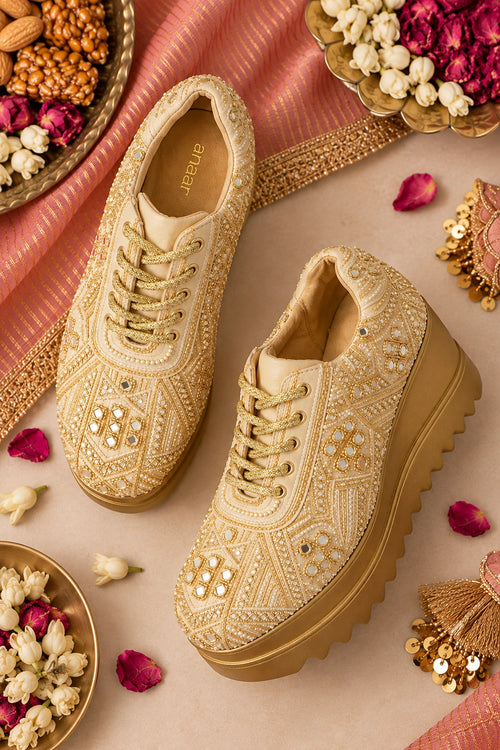 Band Baja Bling Wedge Sneakers