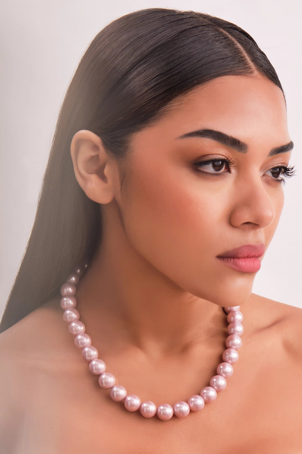 Classic Purple Pearl Necklace