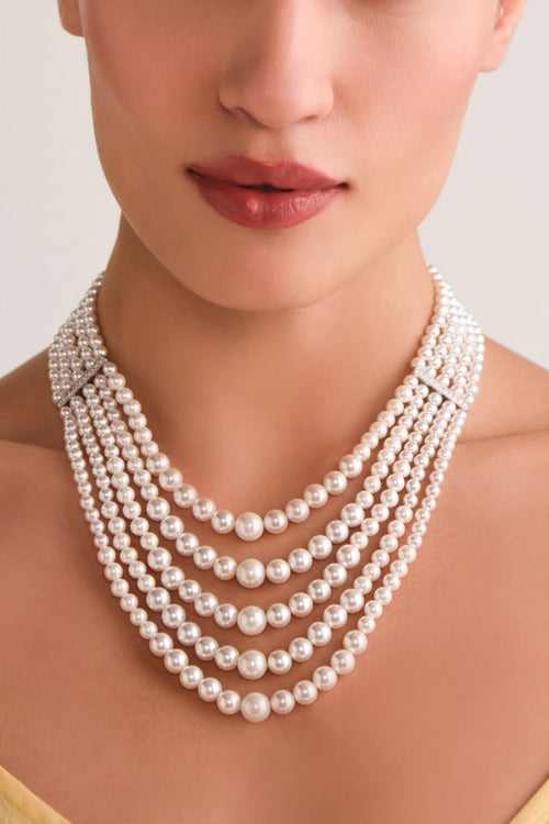 Victorian Pearl Necklace