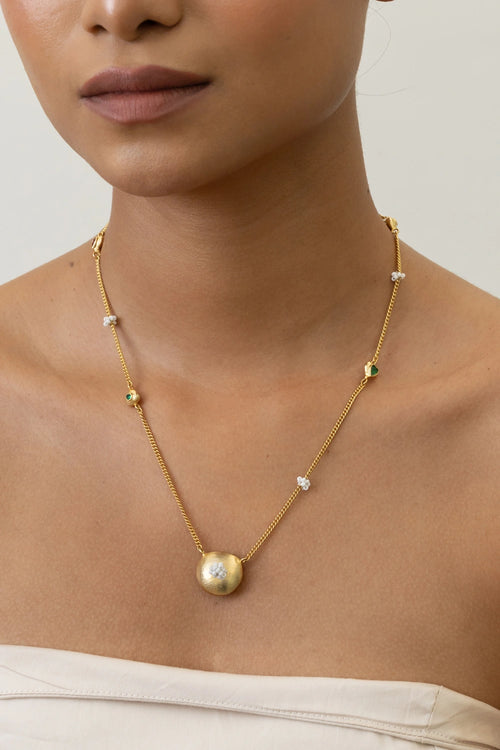 Gold Bubble Pendant