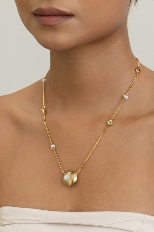 Gold Bubble Pendant