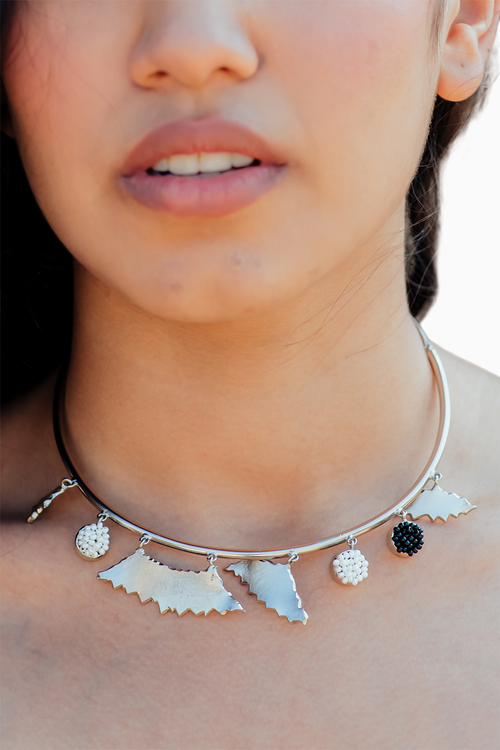 Silver Cherish Neckalce