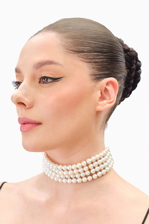 White Pearl Choker