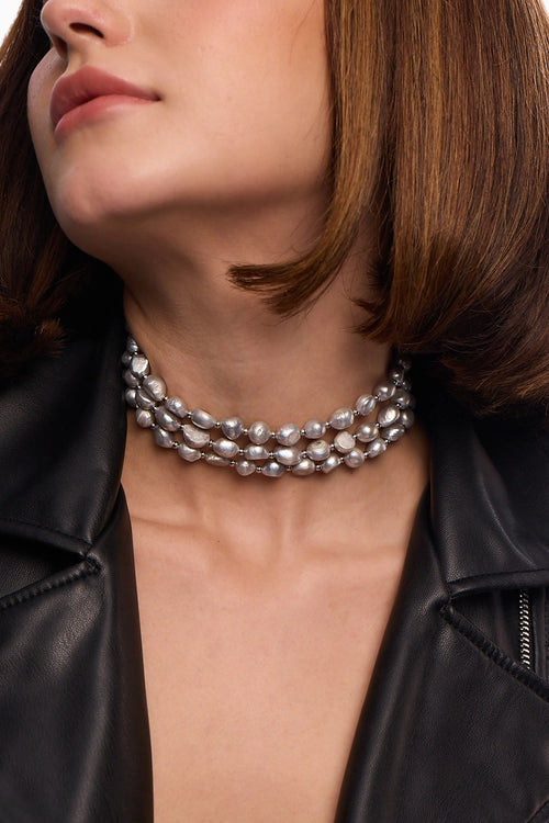 Silver Baroque Bandel Choker