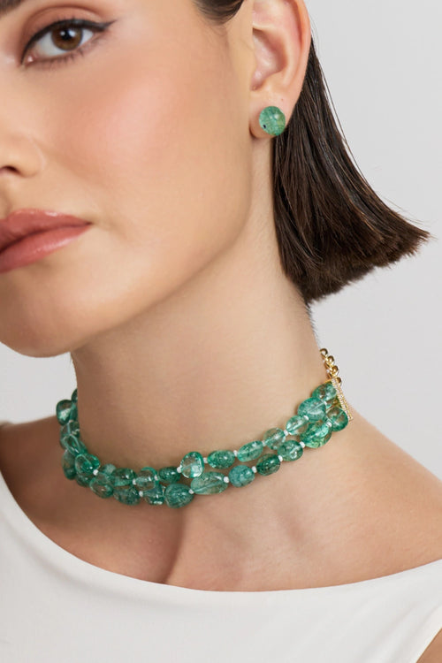 Light Green Micro Tumbles Choker