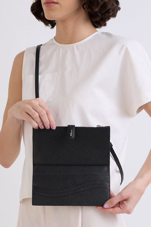 Andrea Pebble Black Wallet