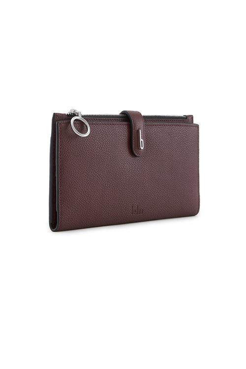 Andrea Pebble Bordeaux Wallet