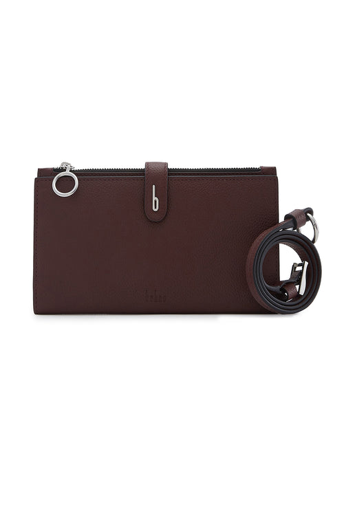 Andrea Pebble Bordeaux Wallet