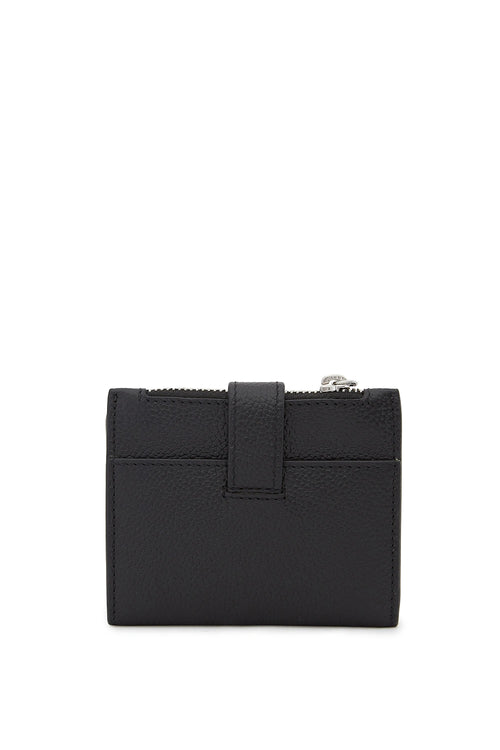 Andrea Pebble Black Mini Wallet