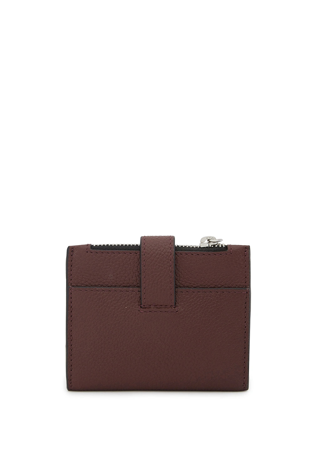 Andrea Pebble Bordeaux Mini Wallet