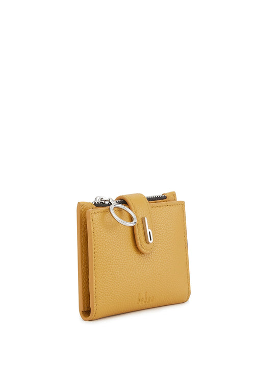 Andrea Pebble Mustard Mini Wallet