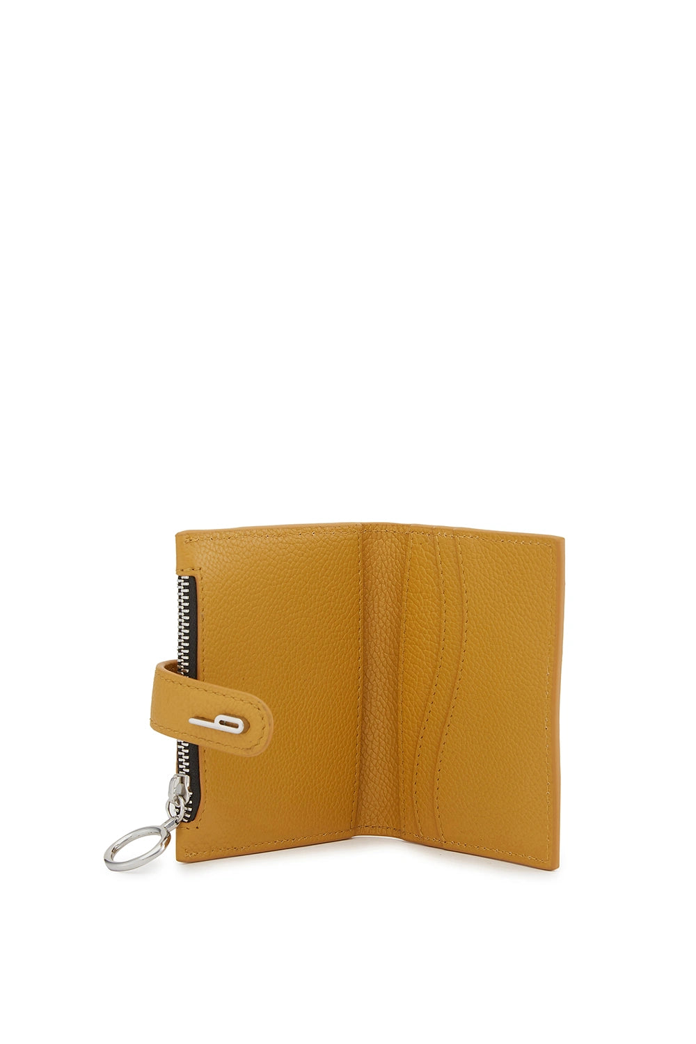 Andrea Pebble Mustard Mini Wallet