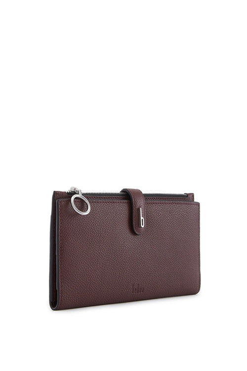 Andrea Pebble Bordeaux Wallet