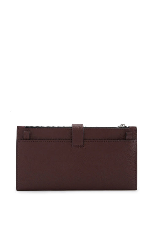 Andrea Pebble Bordeaux Wallet