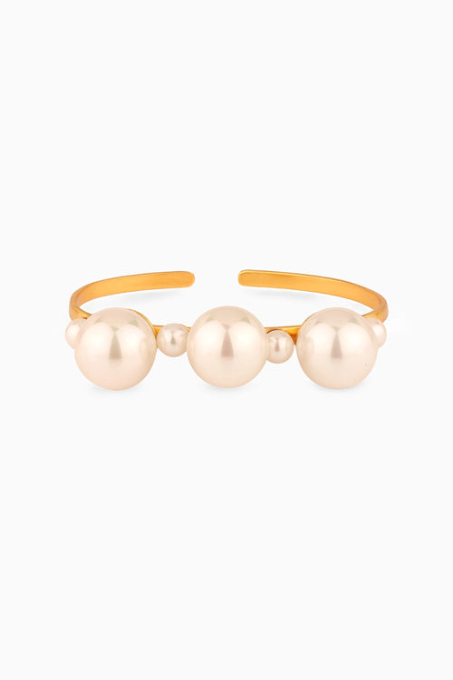 Empress Pallu White Pearl Holder