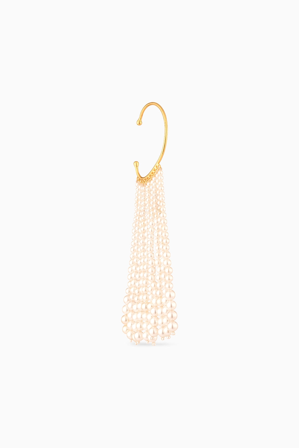 Statement White Pearl Ear Cuff