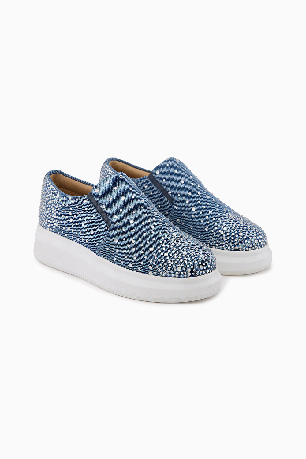 Glitter Rain Flat Sneakers