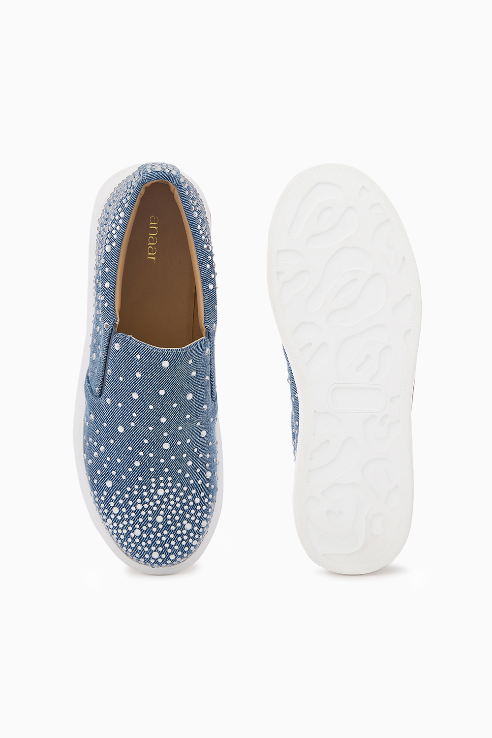 Glitter Rain Flat Sneakers