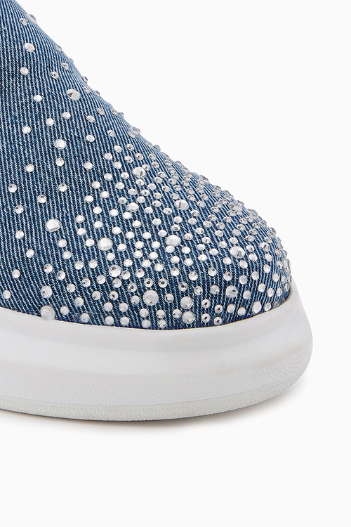 Glitter Rain Flat Sneakers